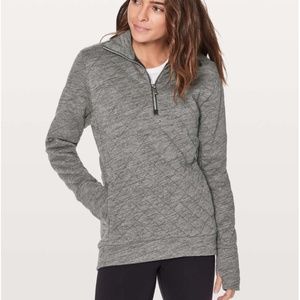 Lululemon Forever Warm Pullover in Heathered Core Dark Grey